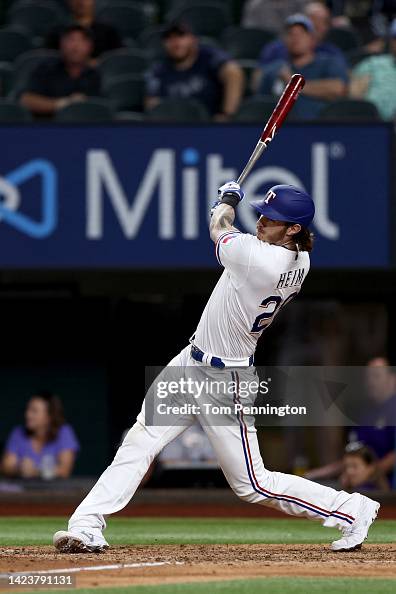 Texas Ranger Heim Jonah Heim of the Texas Rangers hits a two-run home run against... News ...