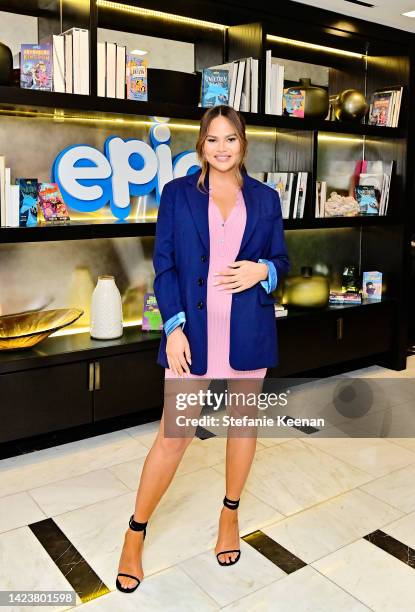 Chrissy Teigen attends National Parents Day Off event hosted by Epic and Chrissy Teigen in Los Angeles at The London West Hollywood at Beverly Hills...