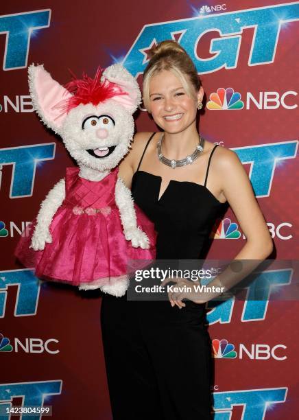 Darci Lynne attends the red carpet for "America's Got Talent" Season 17 Finale at Sheraton Pasadena Hotel on September 14, 2022 in Pasadena,...