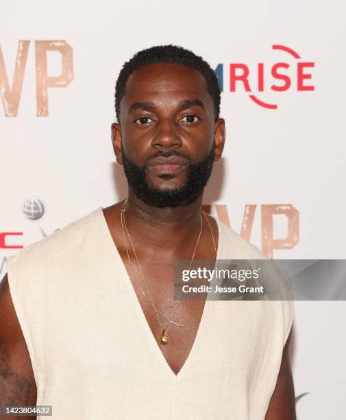 Mo McRae attends FilmRise's "MVP" Red Carpet Premiere at AMC The Grove 14 on September 14, 2022 in Los Angeles, California.