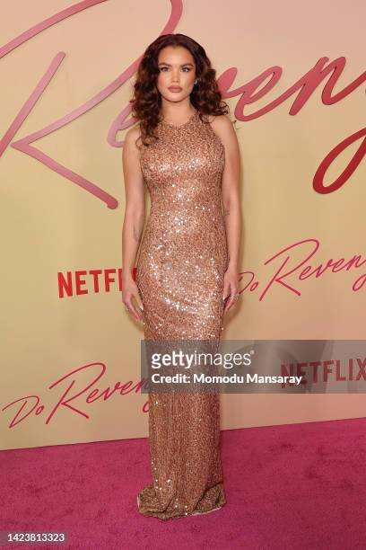 Paris Berelc attends a special screening of Netflix's "Do Revenge" at TUDUM Theater on September 14, 2022 in Hollywood, California.