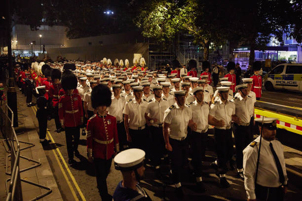 GBR: Late-Night Rehearsal Held For Funeral Of Queen Elizabeth II