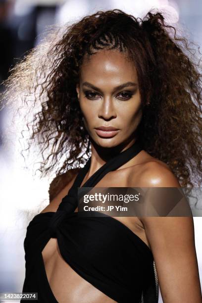 Joan Smalls walks the runway at the Tom Ford fashion show during September 2022 New York Fashion Week: The Shows at Skylight on Vesey on September...