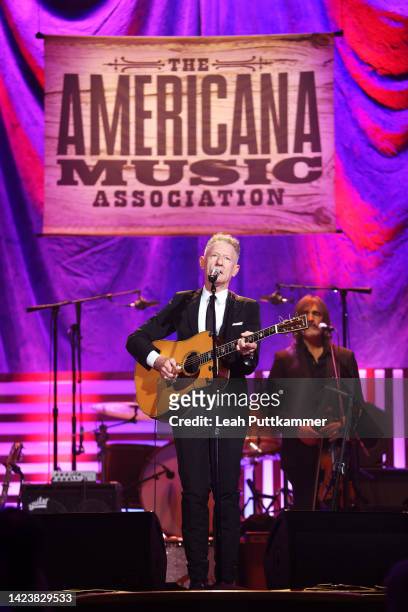 Lyle Lovett performs onstage during the 2022 Americana Honors & Awards at Ryman Auditorium on September 14, 2022 in Nashville, Tennessee.