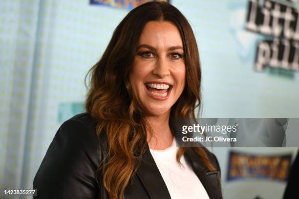 Recording artist Alanis Morissette attends the Los Angeles Premiere of "Jagged Little Pill" at Hollywood Pantages Theatre on September 14, 2022 in...