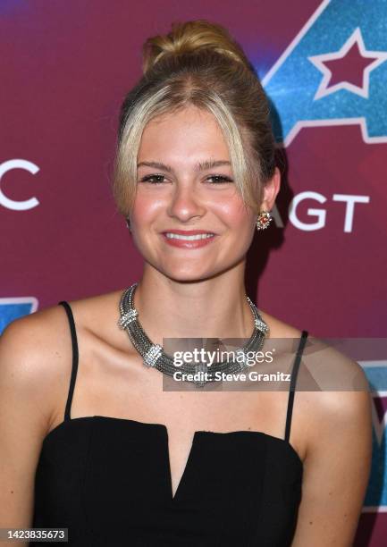 Darci Lynne arrives at the Red Carpet For "America's Got Talent" Season 17 Finale at Sheraton Pasadena Hotel on September 14, 2022 in Pasadena,...