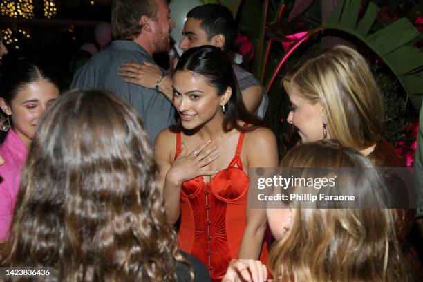 Camila Mendes attends the Do Revenge LA Special Screening post reception at the Hollywood Roosevelt on September 14, 2022 in Hollywood, California.