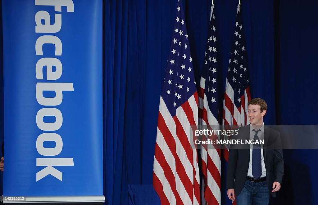 Facebook CEO Mark Zuckerberg arrives for