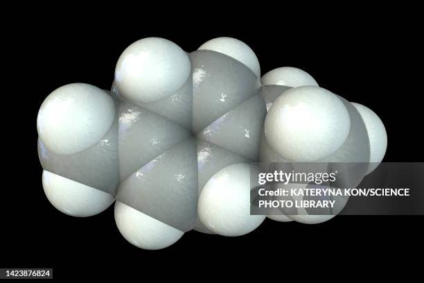 gamma-terpinene molecule, illustration - tea tree stock illustrations