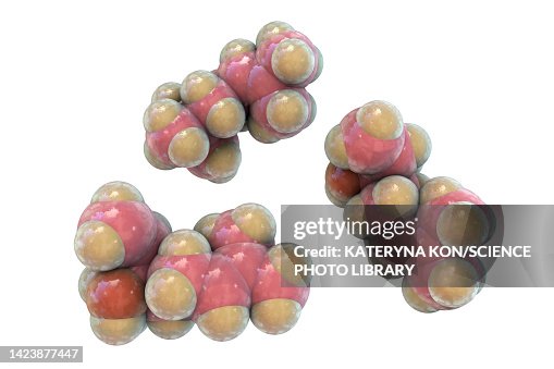 Linalool molecule, illustration Linalool molecule, illustration