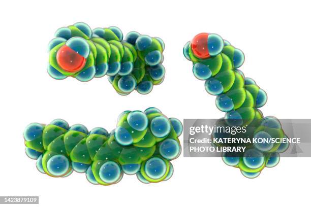 illustrazioni stock, clip art, cartoni animati e icone di tendenza di vitamin a molecule, illustration - biochemical