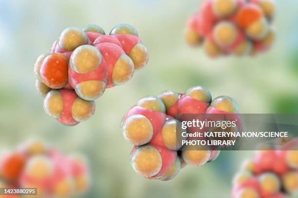 terpinen-4-ol molecule, illustration - tea tree stock illustrations