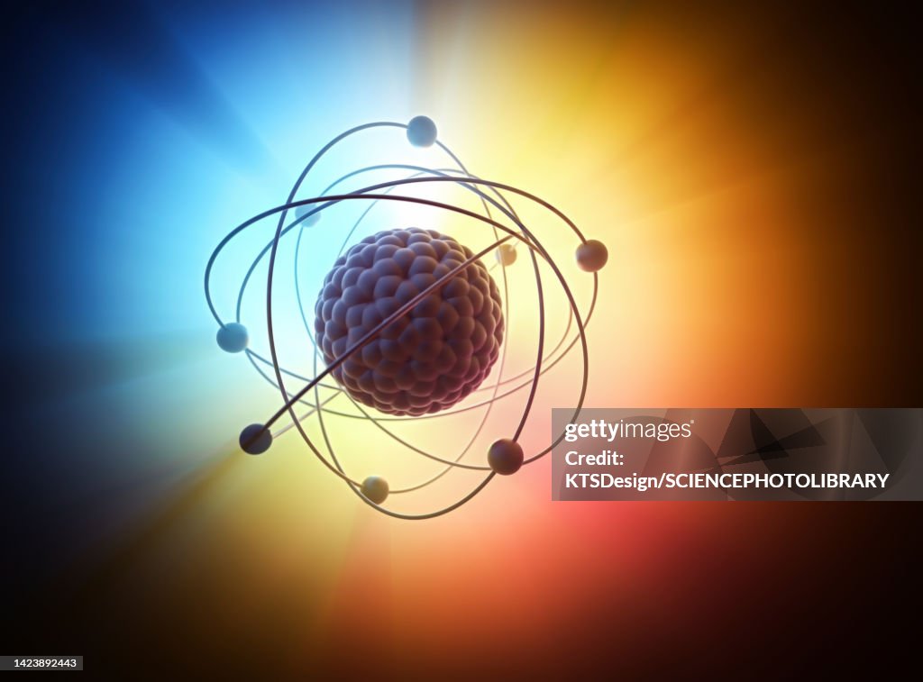 Atomic model, illustration