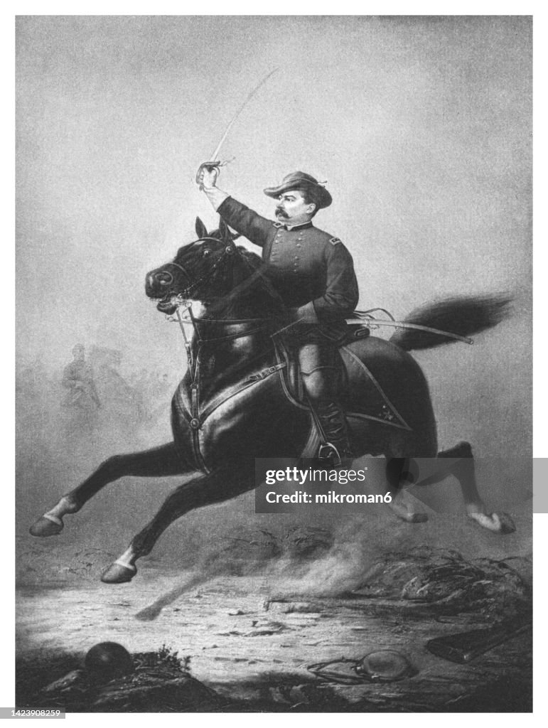 Portrait of Ulysses S. Grant, 18th president of the United States from 1869 to 1877