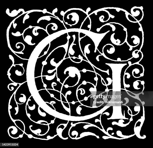 Decrative Lettering G Decorative Letter G Photos and Premium High Res Pictures - Getty Images