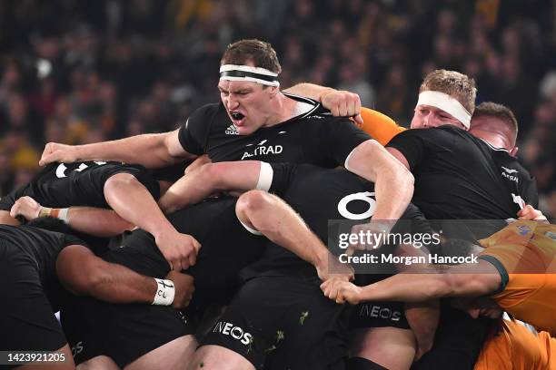 Brodie Retallick of the All Blacks during The Rugby Championship & Bledisloe Cup match between the Australia Wallabies and the New Zealand All Blacks...