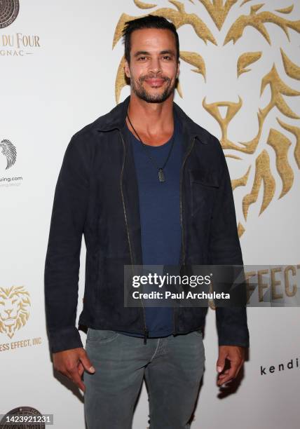Actor Matt Cadeno attends the music video premiere party for Anthony Bless at The Peppermint Club on September 14, 2022 in Los Angeles, California.