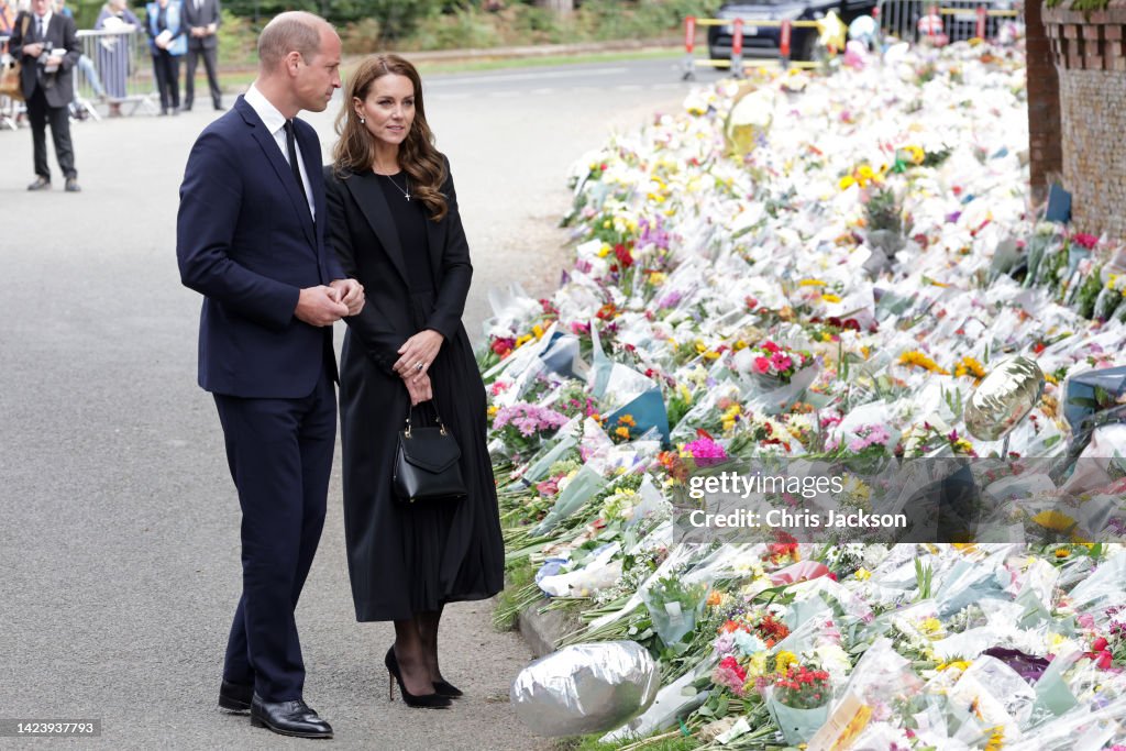 The Prince And Princess Of Wales Visit Sandringham