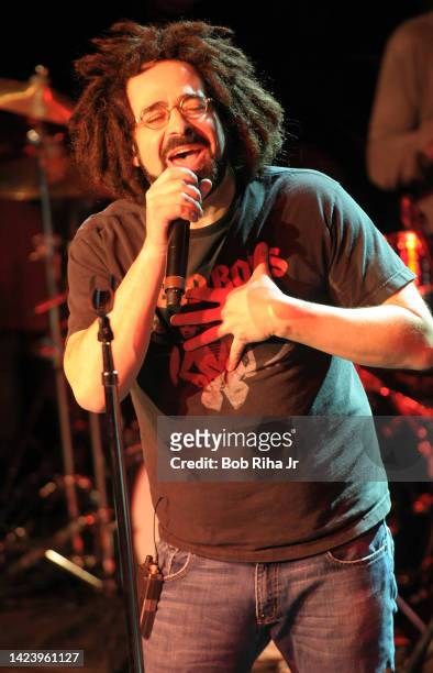 Adam Duritz of the rock group Counting Crows performs at private event, January 9, 2009 in Las Vegas, Nevada.