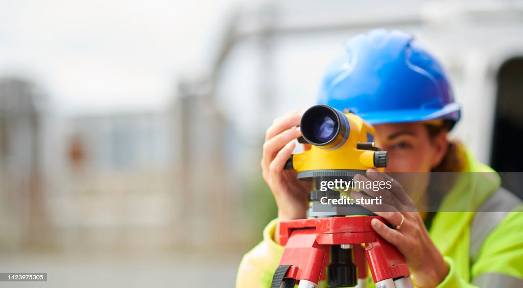 Female site surveyor