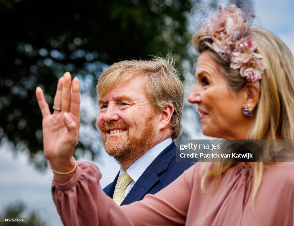 King Willem-Alexander Of The Netherlands And Queen Maxima Visit De Peel Region