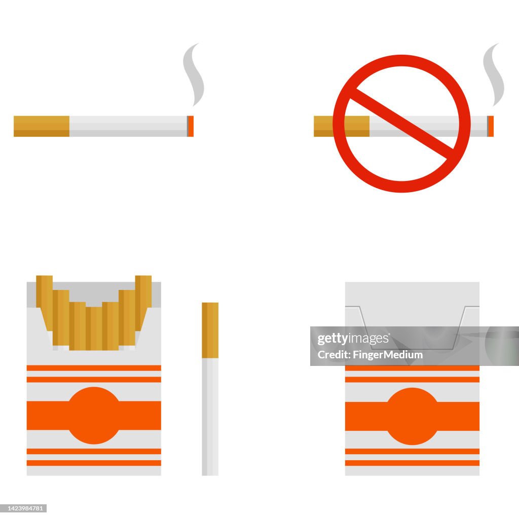 Cigarrette Vector Cigarette Pack Vector Set High-Res Vector Graphic - Getty Images
