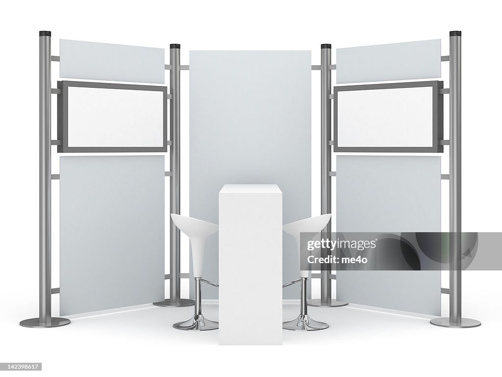 Trade Advertising Stand with two lcd displays