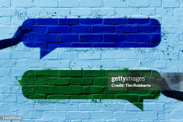 graffiti of text messages - bonding icon stock pictures, royalty-free photos & images