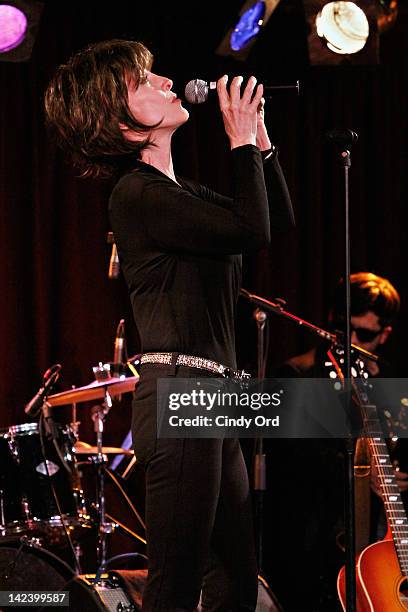 Singer/ actress Deana Martin performs at The Davy Jones Memorial: "An Evening of Music & Memories" at B.B. King Blues Club & Grill on April 3, 2012...