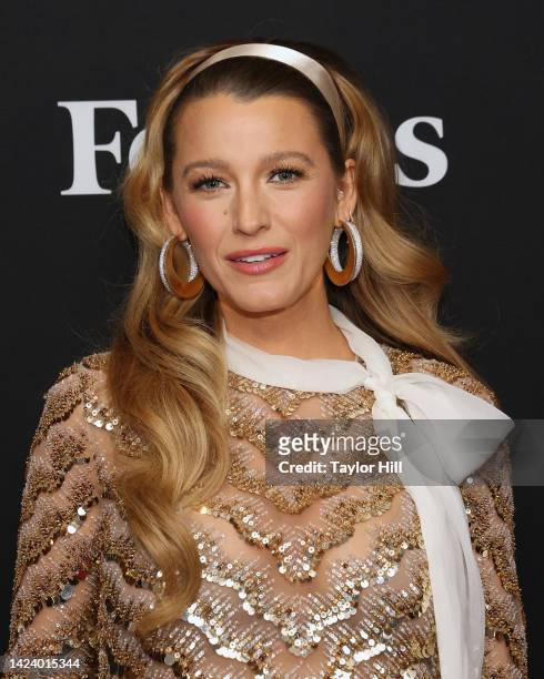 Blake Lively attends the 10th Annual Forbes Power Women's Summit at Jazz at Lincoln Center on September 15, 2022 in New York City.