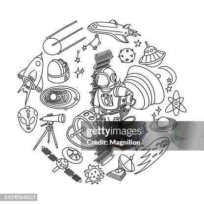 Outer Space Doodle Set Outer Space Doodle Set