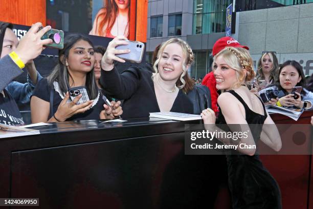 Grace Van Dien attends the "Roost" Premiere during the 2022 Toronto International Film Festival at Roy Thomson Hall on September 15, 2022 in Toronto,...