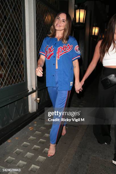 Melanie C celebrates her book launch at The Ivy Club on September 15, 2022 in London, England.