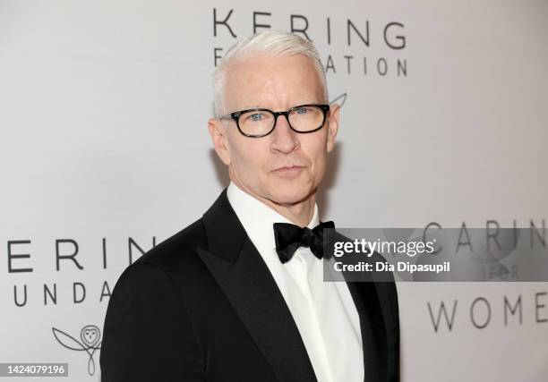 Anderson Cooper attends The Kering Foundation's Caring for Women dinner at The Pool on Park Avenue on September 15, 2022 in New York City.