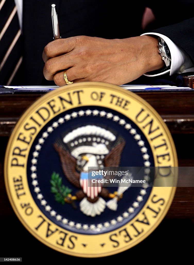 President Obama Signs The Stop Trading On Congressional Knowledge (STOCK) Act
