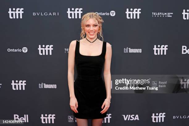 Grace Van Dien attends the "Roost" Premiere during the 2022 Toronto International Film Festival at Roy Thomson Hall on September 15, 2022 in Toronto,...