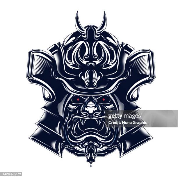 sketch hanzo sacred logo - cutlet stock illustrations