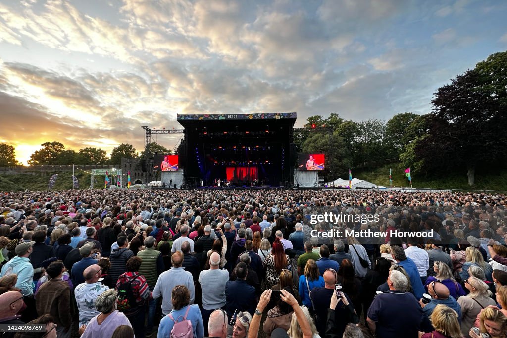 Sting performs at Cardiff Castle on July 2, 2023 in Cardiff, Wales ...