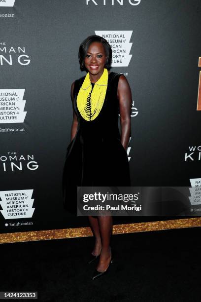 Viola Davis attends THE WOMAN KING Special Screening at the National Museum of African American History and Culture on September 15, 2022 in...