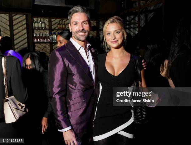 Joshua Packwood and Elizabeth Roberson attend the Teaching Matters Back To School House Party hosted by Sonny Kalsi at Marquee on September 15, 2022...