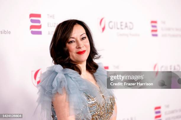 Jennifer Tilly attends The Elizabeth Taylor Ball To End AIDS at West Hollywood Park on September 15, 2022 in West Hollywood, California.