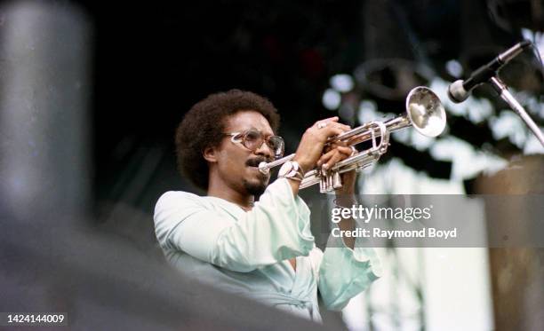 Singer and musician Charles Allen of The Bar-Kays performs during 'The First Annual Chicago Funk Festival' at Soldier Field in Chicago, Illinois in...