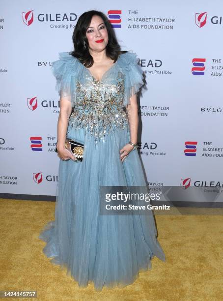 Jennifer Tilly arrives at the The Elizabeth Taylor Ball To End AIDS at West Hollywood Park on September 15, 2022 in West Hollywood, California.