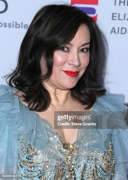 Jennifer Tilly arrives at the The Elizabeth Taylor Ball To End AIDS at West Hollywood Park on September 15, 2022 in West Hollywood, California.