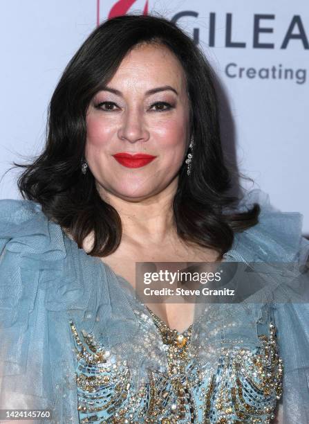 Jennifer Tilly arrives at the The Elizabeth Taylor Ball To End AIDS at West Hollywood Park on September 15, 2022 in West Hollywood, California.