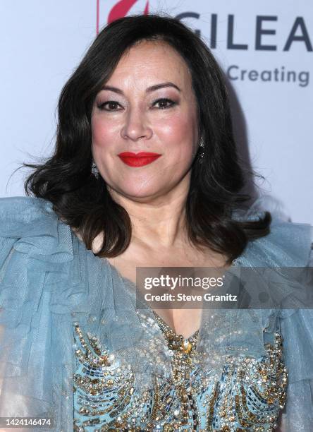 Jennifer Tilly arrives at the The Elizabeth Taylor Ball To End AIDS at West Hollywood Park on September 15, 2022 in West Hollywood, California.