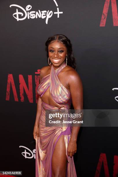 Trinity Fatu arrives at the special 3-episode launch event for Lucasfilm's original series Andor at the El Capitan Theatre in Hollywood, California...