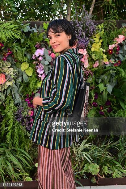 Rosario Dawson arrives as PANGAIA celebrates its Los Angeles pop-up and 1 million tree milestone with an intimate dinner at a private residence on...