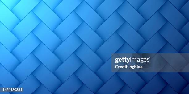 abstract blue background - geometric texture - basket weave pattern stock illustrations