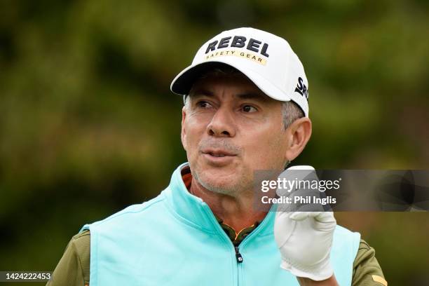 Adilson Da Silva of Brazil in action during Day Two of the WCM Legends Open de France hosted by Jean Van de Velde at Golf de Saint-Cloud on September...